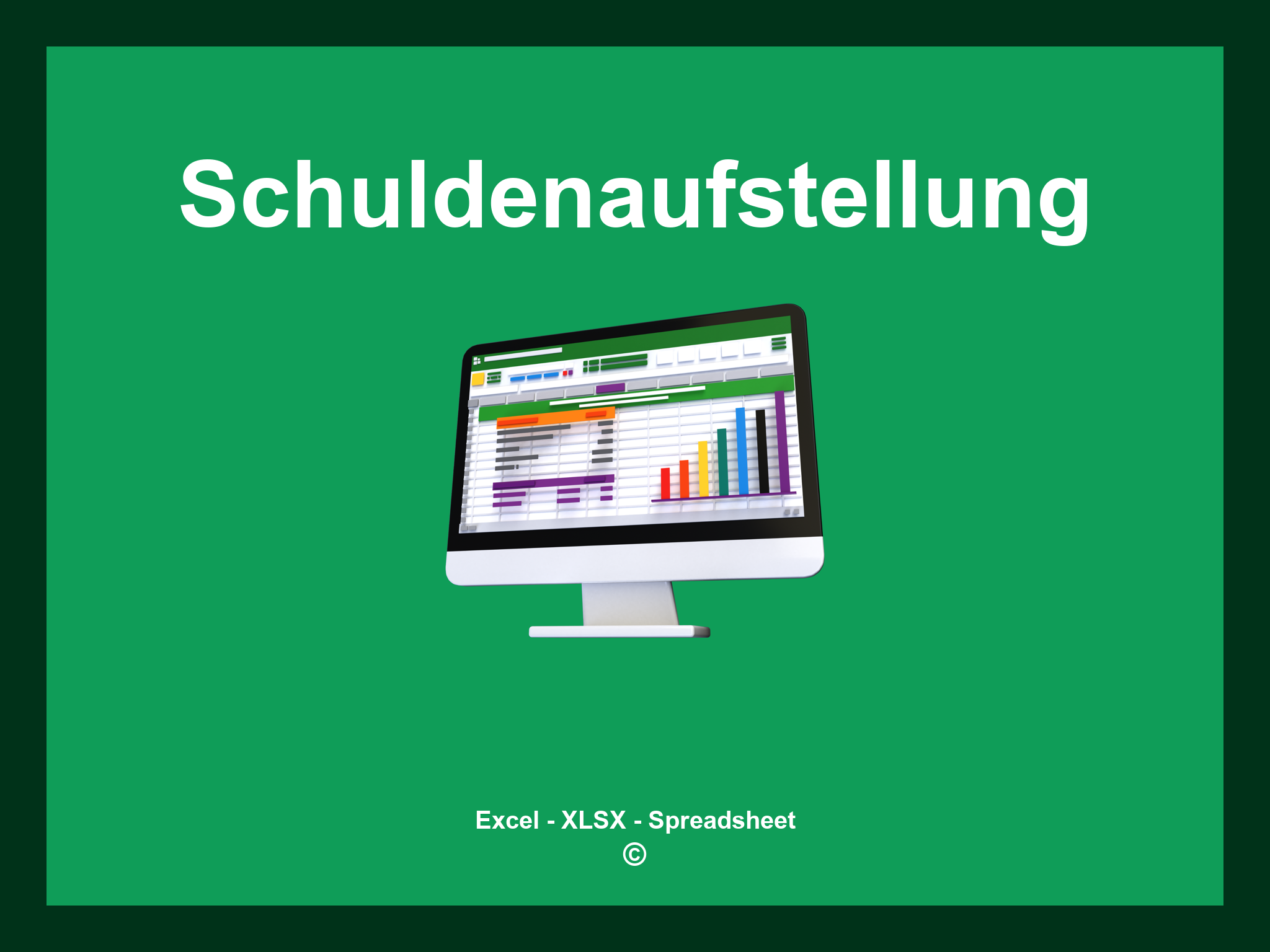 Schuldenaufstellung Vorlage Excel