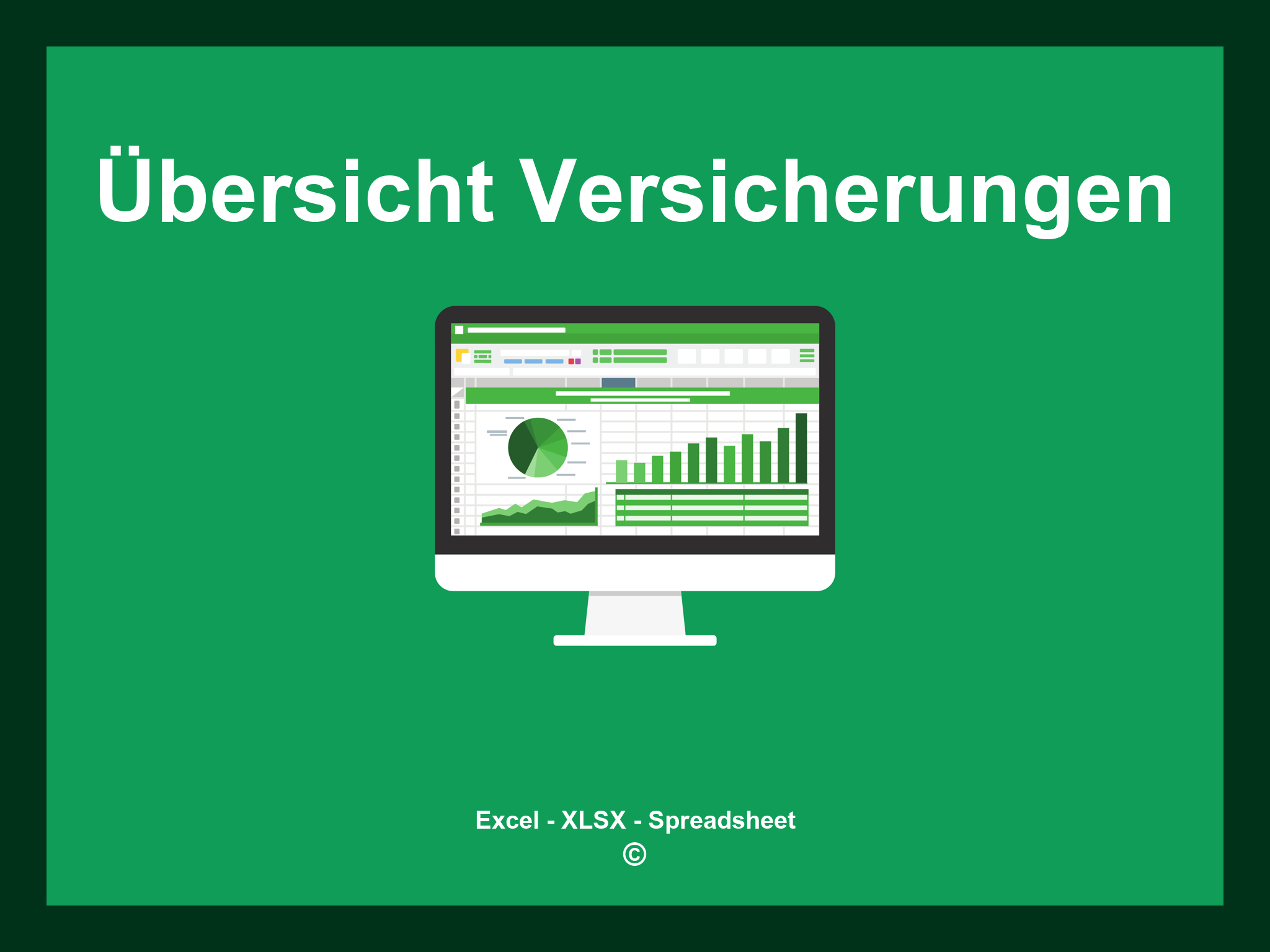 Übersicht Versicherungen Excel