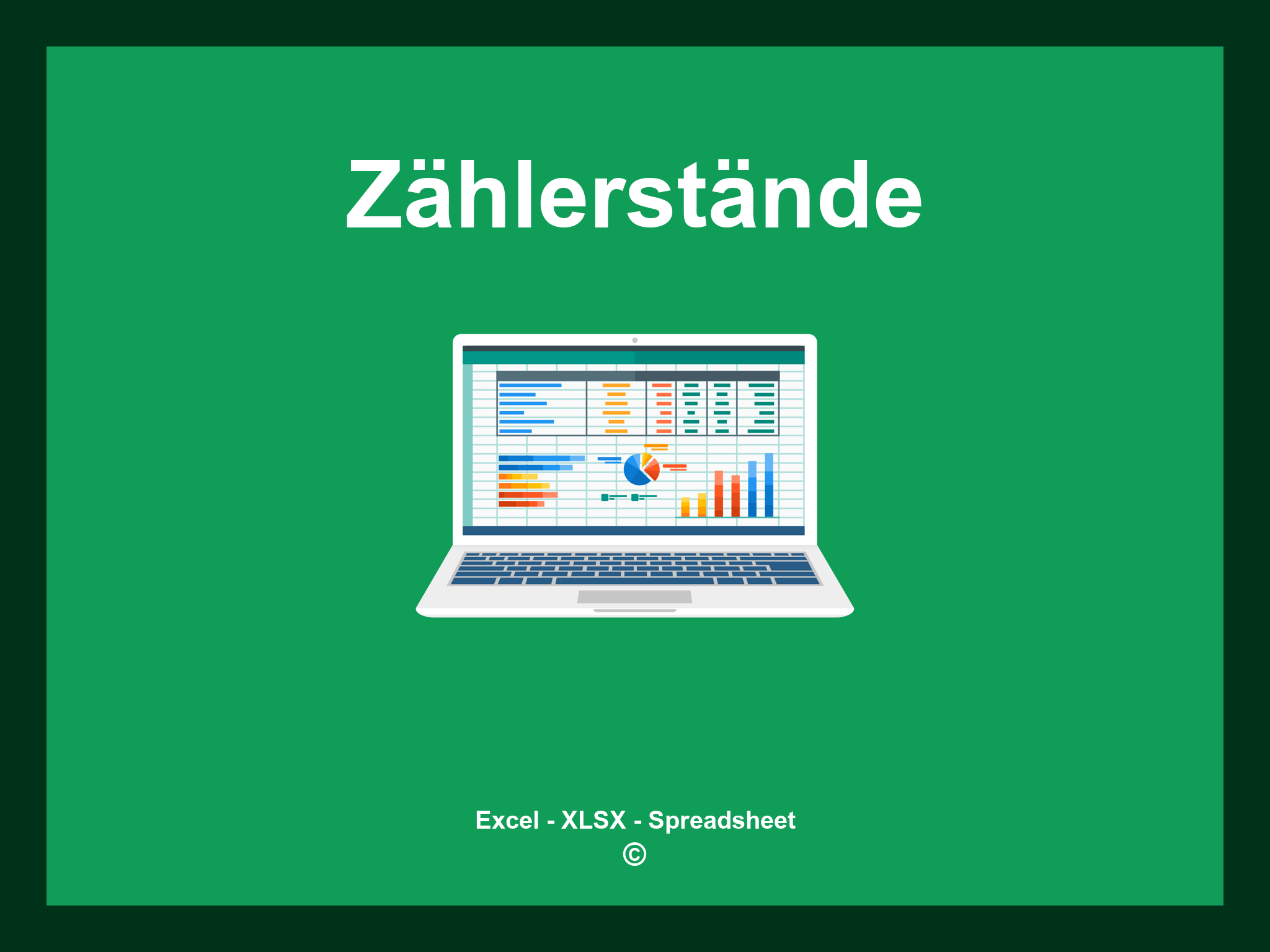 Zählerstände Excel Vorlage